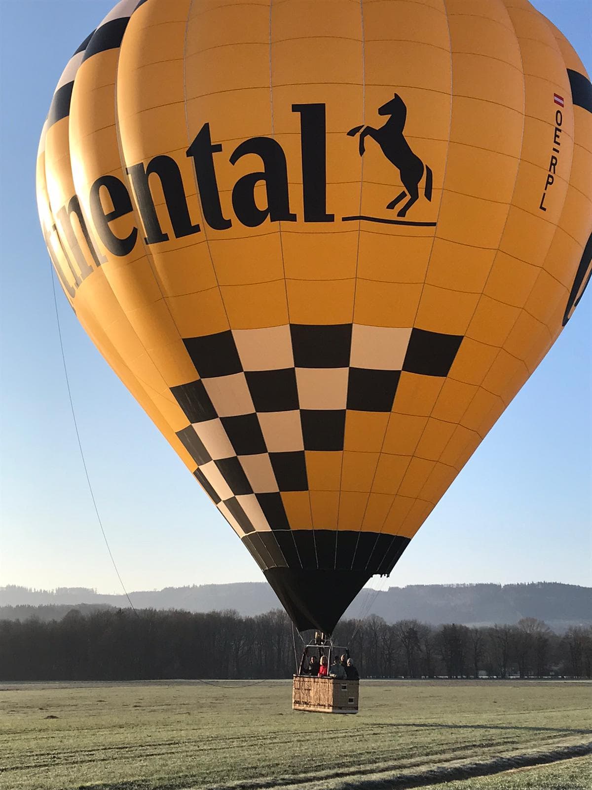Winter Ballonfahrt